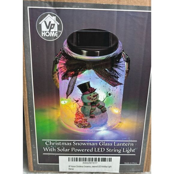 VP Home Santa and Friends Christmas Trio with Glowing LED Lamppost Holiday - Picture 1 of 3